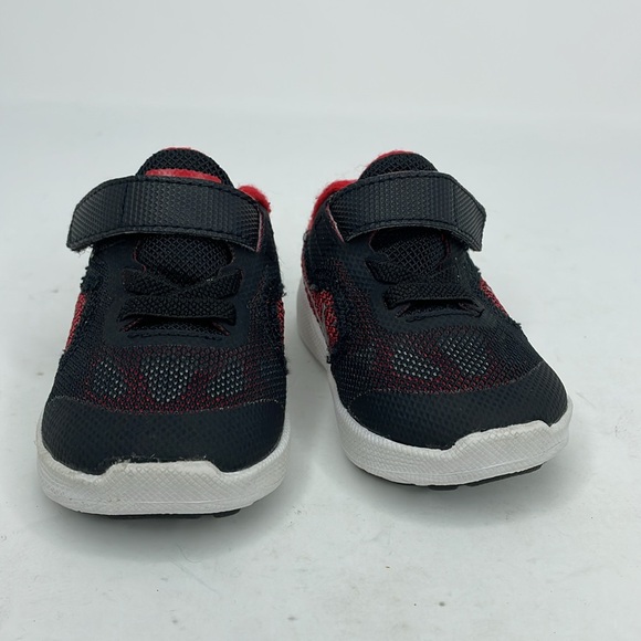 NWOT Nike Revolution 3 Toddler Sneakers Size 3C Color Red/Black - Picture 3 of 10